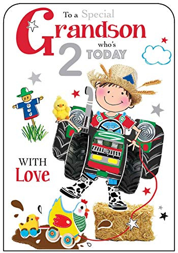 Grandson 2nd Birthday Card