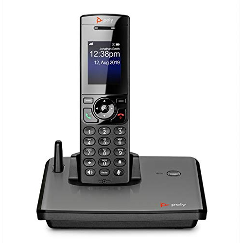 Poly - VVX D230 DECT Cordless IP Phone Kit (Polycom) - Wireless DECT Handset + Base - 2' Color LCD Display