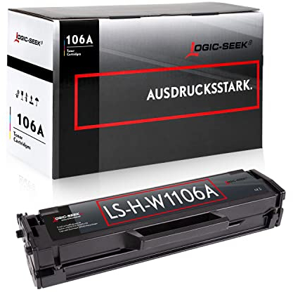 Logic-Seek 106A Toner W1106A kompatibel für HP Laser 107w MFP 135wg 137fwg 135w 137fnw 135a 107a 107r 135r Kartusche (Black)