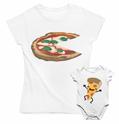 bubbleshirt Coppia T-Shirt Mamma e Body Neonato Abbinati - Idea Regalo per la Festa della Mamma