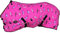 CHALLENGER 4395 Pferdedecke, weich, Fleece, konturiert, leitet Feuchtigkeit und Pferde, bequem, elastische Beingurte, Pink