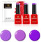 Bluesky Gel Polish, Gel Nagellack Set, Purple Pleasure. Purple Ahoy A100, Lilac Shrub A076, Lilac Dust A058. 3 x 5 ml Lila