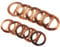 EXCEART 20 Stück Braun Runde Elegante T-Shirt Clips Schal Clips Ringe Schals T-Shirt Clip Ring Harz Kleidung Ring T-Shirt Clip Schals Schnalle Kleidung Ring Wickelhalter für Frauen Männer