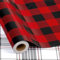 MAYPLUSS Rouleau de papier cadeau de Noël réversible – Mini rouleau – 43,2 cm x 10,0 m – Motifs écossais écossais rouge et noir (4,3 m²)