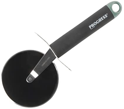 Progress BW09574GEU7 Shimmer Pizza Cutter Wheel, Durable and Stylish Design, Soft-Touch Handle with Green Cuff, Easy Clean, Hanging Hook, Ideal for Slicing Pizza, Garlic Bread, Tarts & More
