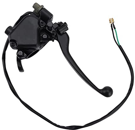 WOOSTAR Manubrio Moto 22mm Comando Leva Acceleratore Curva con Doppio Leva Freno Sostituzione per 50cc 70cc 90cc 110cc 125cc 150cc 250cc ATV Quad Buggy Dirt Pit Bike