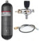 TUXING 4500 psi Kohlefaser-Lufttank 6,8 l (leere Flasche) & PCP-Paintball-Füllstation mit Druckmessventil, Tauchflasche, PCP-Tank mit Reglermanometer für PCP-Spiele