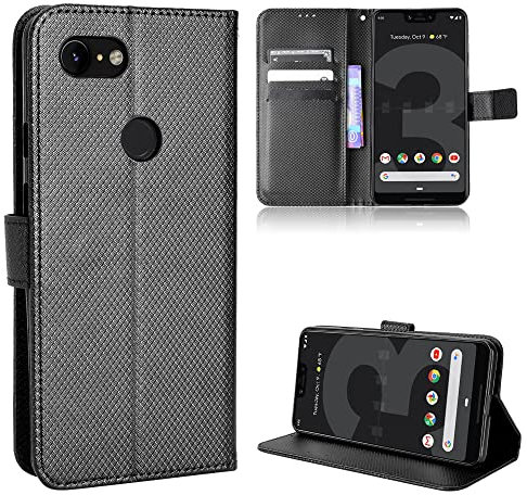 BaiFu Wallet Case for Google Pixel 3XL Case, Wallet Magnetic Cover with Flip Stand, Diamond Leather Phone Case Compatible with Google Pixel 3XL, Diamond01