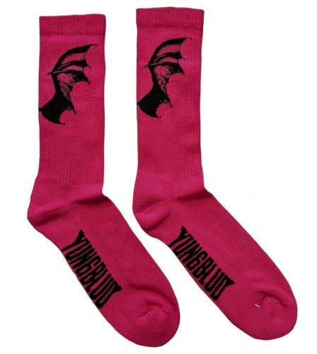 Yungblud Unisex Adult Life On Mars Tour Socks (7 UK-11 UK) (Pink)