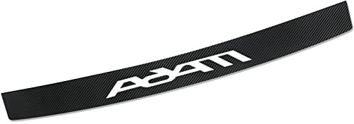EAGLEG Auto Ladekantenschutz Stoßstangenschutz, für Op-EL Adam Kohlefaser Heck Rear Bumper Aufkleber Styling Kofferraumwanne Kantenschutz ZubehöR,Black