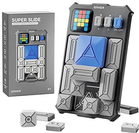 GiiKER Super Slide Puzzle Games, Original 500+ Challenges Brain Teaser Puzzle, Toys for Kids Teens, Travel Games Birthday Gifts Easter Basket Stuffers for Boys Girls, Activities for Road Trips