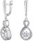 JC Jeweller Carat Damen Ohrringe Silber 925 tanzendes Zirkon (Unendlichkeitszeichen)