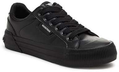 Rocket Dog Cheery Sporty Womens Black Canvas - Size 6 UK - Black
