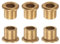 QUARKZMAN 6Stk Flansch Lager Hülse 8mm Bohrung 12mm AD 12mm Länge 2mm Flansch Dicke Bronze Buchse Selbstschmierende Gleitbuchsen Hülse für Industrieanlagen