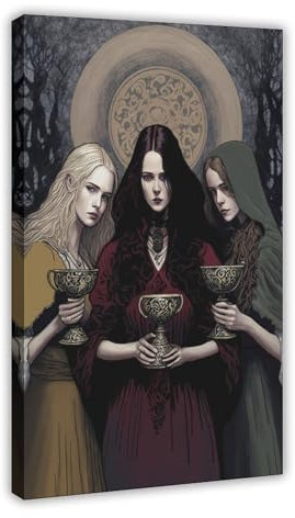 EYEZER Poster der Hekate Moon Goddess Leinwand Poster Schlafzimmer Dekor Sport Landschaft Büro Zimmer Dekor Geschenk Rahmenstil 30 x 45 cm