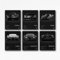 XUPUE Bugatti Pagani Auto-Poster für Wände, Super-Auto-Poster für Jungenzimmer, moderner Hyperauto-Kunstdruck, ungerahmt, 20 x 30 cm, 6 Stück