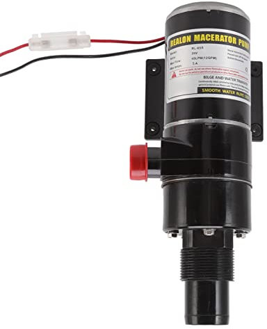RV-Zerkleinererpumpe, Schnelle Tragbare Abwasserpumpe, Abwasserpumpe, Abwasser-Zerkleinerer-Pumpe, Abwasserpumpe für die Heimindustrie von Booten, Wohnmobilen (24V)