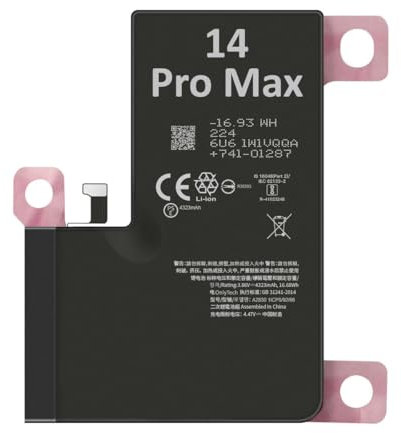 OnlyTech - Premium Replacement Battery for iPhone 14 Pro Max - 4323mAh - with adhesive