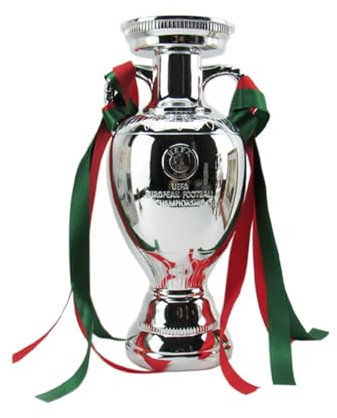 HEHUANG Trofeo Champions League 2024 Decorazioni Calcio Champions Euro Trophy Cup Award per lo sport reale (6.3/10.2/13.3/17.3i) (34 cm)