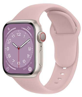 ELETTRONEO C1 Correa Deportiva para Apple Watch Ultra 3 2 49mm, Series 11 10 46mm, 9 8 7 45mm 41mm, SE 6 5 4 44mm 40mm, 3 2 1 42mm 38mm Pulsera Strap, Rosa milenario