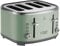 Russell Hobbs Toaster 4 Slice (Independent & Extra wide slots, 6 Browning levels, Frozen, cancel & reheat features with blue indicator light, removable crumb tray, Sage) Stylevia 26294