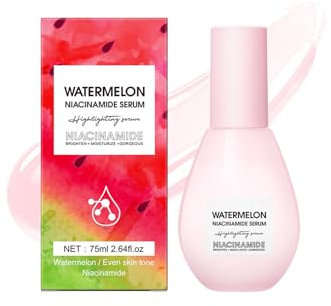 Eazerom 18 Wassermelonen-Niacinamid-Serum feuchtigkeitsspendendes Gesichtsserum zur Hautpflege, 60ml Watermelon Niacinamide Moisturize,Wassermelon Feuchtigkeitsserum