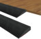 Türschwellenrampe, Rampe Saugroboter, Selbstklebende Schwellenrampe, Rampe Türschwelle, Gummi Türschwellen Leiste, für Rollstühle, Rollatoren, Elektroroller (Schwarz, 90x8x2.5cm)