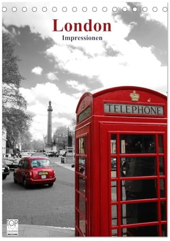 London - Impressionen (Tischkalender 2026 DIN A5 hoch), CALVENDO Monatskalender: Impressionen einer Weltmetropole (CALVENDO Orte)