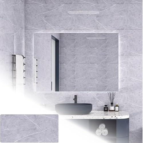 Dalles de Plafond en polystyrène Autocollantes 30 x 60 cm, revêtement Mural imperméable pour Salle de Bain, pour caravanes et Camping-Cars (5 pièces)