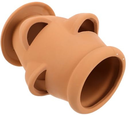 Yardwe Terracotta Strawberry Planter, Lightweight Clay Flower Pot with Multiple Mini Side Pockets for Garden and Home Decoration