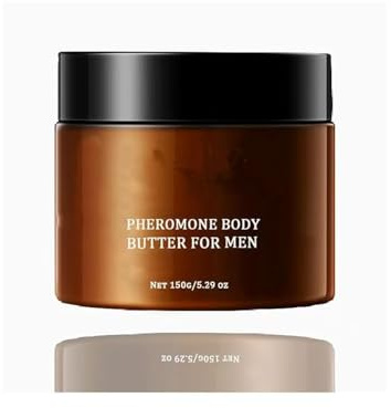 Hautpheromon-Körperbutter für Männer, Feuchtigkeitscreme & Duftbalsam mit Kölnisch Wasser, spendet Feuchtigkeit und verleiht einen anziehenden Duft für trockene und empfindliche Haut