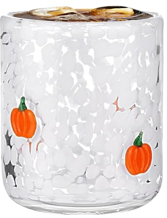 Kanoauo Halloween Icon Juice Glasses, 530 Ml Glas Kaffeetassen, Niedlicher Kürbis, Geisters, Fledermaus1 Glasbecher Für Saisonale Feier Cocktail Party Kaffeetasse Geschenke Für Und Freunde