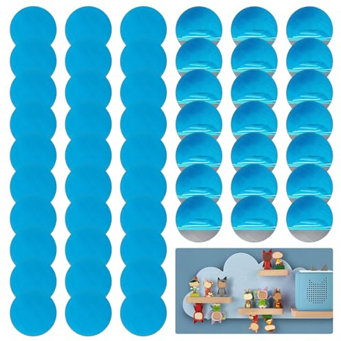 100 Piezas Láminas Metálicas Adhesivas, 15mm Delgado Placa para Imanes | Base Adhesiva para Imanes Autoadhesivo Placas Magnéticas Delgadas,Placa Metal Adhesiva Redondas,para Tonie Figuras Decoracion