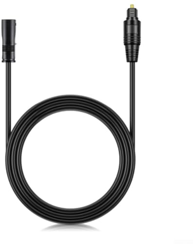 Rallonge de câble audio optique numérique haute vitesse pour une connexion transparente entre TV et barre de son ou récepteur (2 mètres)