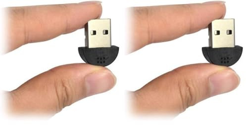 Bolwins Q71S USB Mikrofon – Tragbares Mini Studio Mikrofon mit 360° Omnidirektional für PC, YouTube und Whatsapp Chats (Packung mit 2)