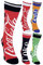 Coca-Cola - Lot de 5 paires de chaussettes colorées avec motifs fantaisie et doux, en coton doux, avec bandes pour homme et femme. - Multicolore - Taille unique