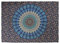 Popular Handicrafts Wandteppich Hippie Mandala Bohemian Hippie Psychedelic Design Indische Tapisserie Tagesdecke 76 x 101 cm Marineblau