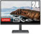 Lenovo L24i-30 Monitor Gaming - Display 23.8 FullHD (1920x1080, IPS, 4 ms, 75Hz, Input HDMI+VGA, Cavo HDMI, FreeSync, Base in Metallo e Supporto per smartphone) Inclinazione regolabile - Nero/Grigio