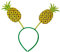 NET TOYS Lustiger Haarreif für Erwachsene Happy Ananas - Gelb-Grün - Witziger Damen-Haarschmuck Tropisches Früchtchen - Genau richtig für Karneval & Beachparty