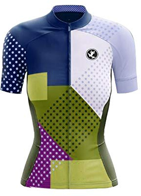 UGLY FROG Damen Rennrad Trikot Set Damen Fahrradbekleidung Sommer Bike Wear Radhose Anzüge Atmungsaktiv 2021 Neueste Bunt Streifen Graffiti XSVH02