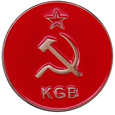 Spilla da bavero con martello comunista URSS CCCP con emblema rosso oro