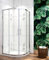 Acezanble Duschkabine 90x90cm Runddusche Duschabtrennung Viertelkreis Dusche H185cm