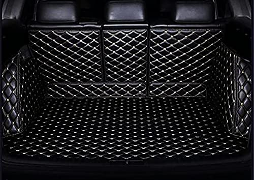 Leder Kofferraummatten Kofferraumwanne, für jeep grand cherokee wk2 2011 2012 2013 2014 2015 2021 Auto Leather Car Rear Trunk Boot Mats Lederschutzunterlage Schutzpolster Interieur Dekorations Zubehör