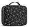 Reise Make up Tasche Portable Kosmetiktasche Damen Schminktasche Make Up Bag Kosmetikkoffer Make up Koffer Make up Organizer Tasche für Reise und Arbeit,Schwraz