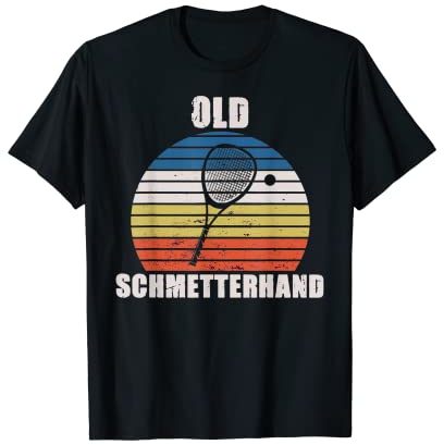 Old Schmetterhand Squashspieler lustiges Squash T-Shirt