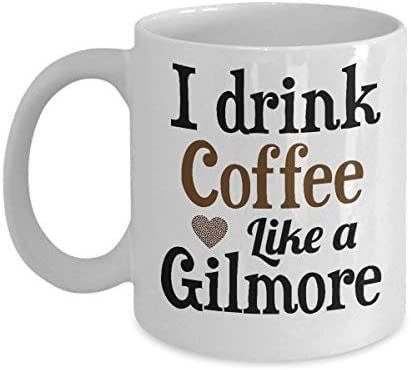 I Drink Coffee Like A Gilmore, Gilmore Girls Merchandise for Women Kaffee Tee Tasse Einzigartige 325 ml weiße Keramiktasse