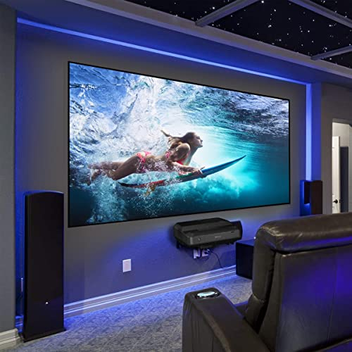 HiViLux® UST - Tela con telaio Ultra Thin Zero CLR/ALR per TV laser: HiViPrism Cinema HDR a contrasto elevato/8K/4K/3D (16:9 150 pollici, 332 x 187 cm)