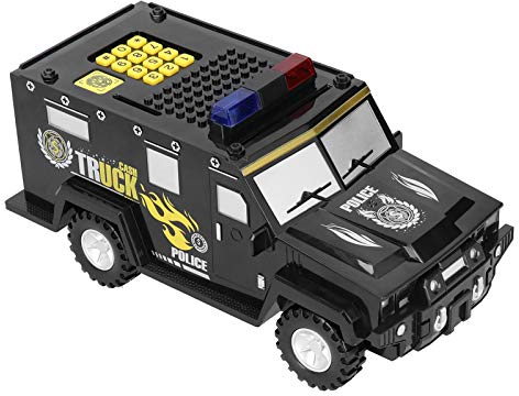 Sparschwein, Kreatives Einzigartiges Auto Aussehen Design Spardose, Schwarzer Cooler Geldtopf, Spardose für Erwachsene Mädchen Als zu Weihnachten, Geburtstag