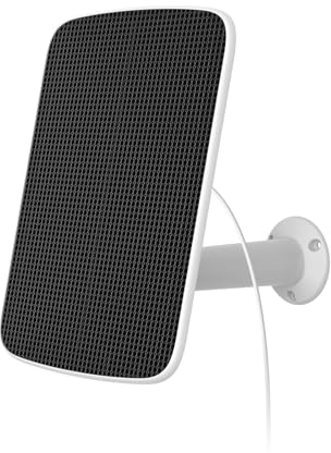 EZVIZ 4W Solarpanel mit Typ-C-Anschluss, für Solar Akku Kameras Aussen, Wetterfest, 360° Verstellbare Montage, Unterstützt Ständige Stromversorgung (mit 4 m Kabel)