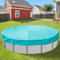 Goleray Round Pool Cover fits 8FT Above Ground Pools, 11FT Waterproof Winter Pool Covers with Clips Safety Cover with Drawstring Weather Protective for Outdoor Furniture Garage, Turquoise